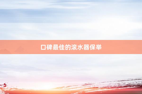 口碑最佳的滚水器保举